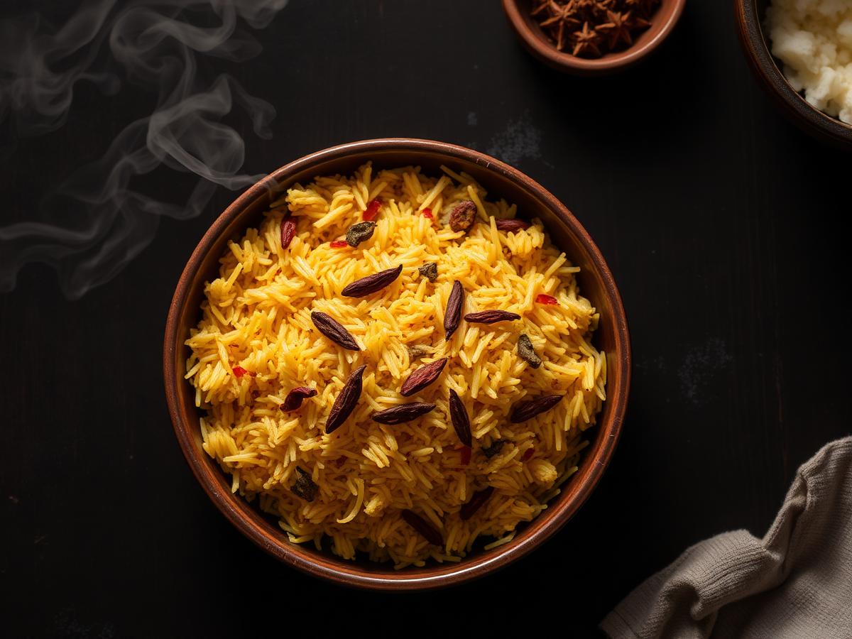 Whole spice biryani