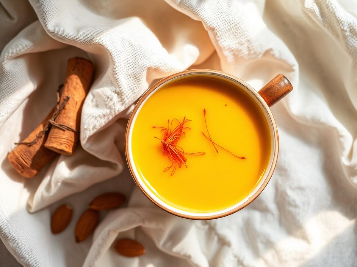 Saffron haldi doodh